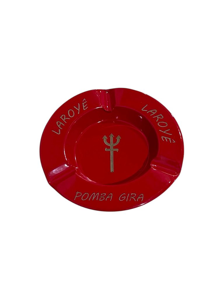 CINZEIRO GRAVADO - POMBA GIRA - VERMELHO